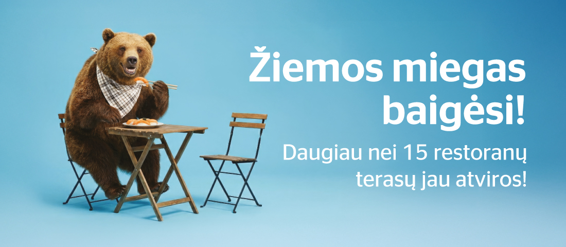 Ogmios mieste daugiau nei 15 restoranų terasų jau atviros!