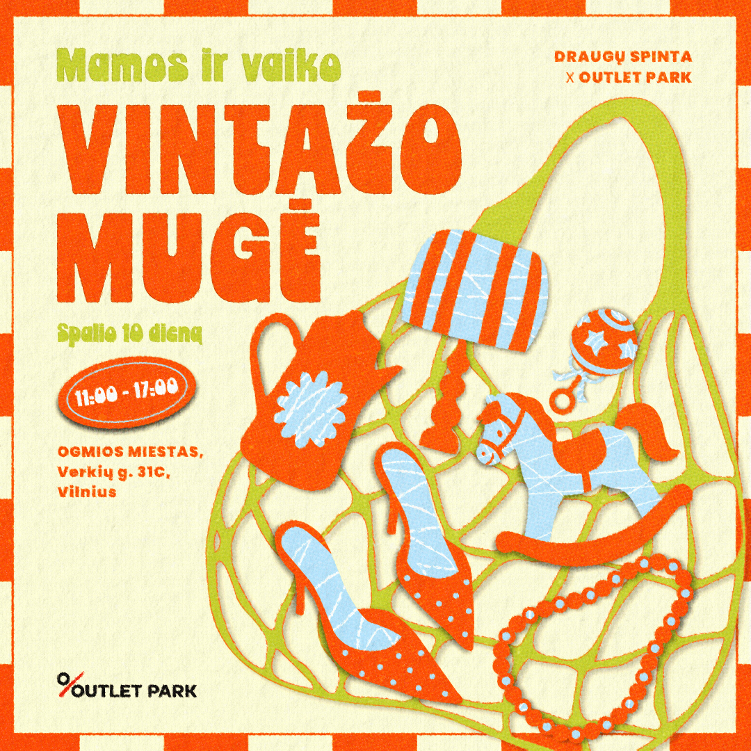 MAMOS IR VAIKO VINTAŽO MUGĖ