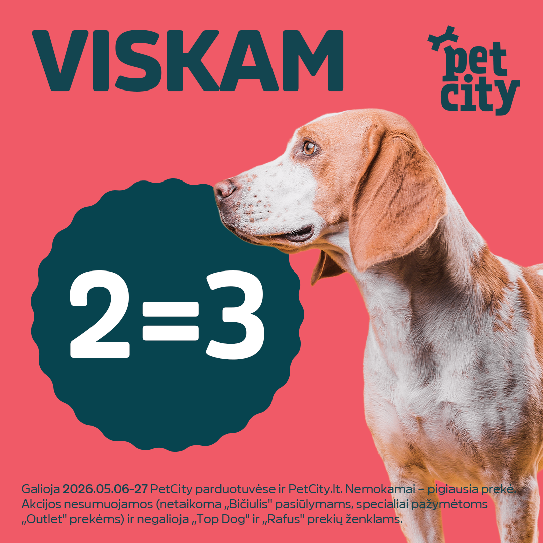 „PETCITY” -  Perkant 3 prekes – mokėkite tik už 2!