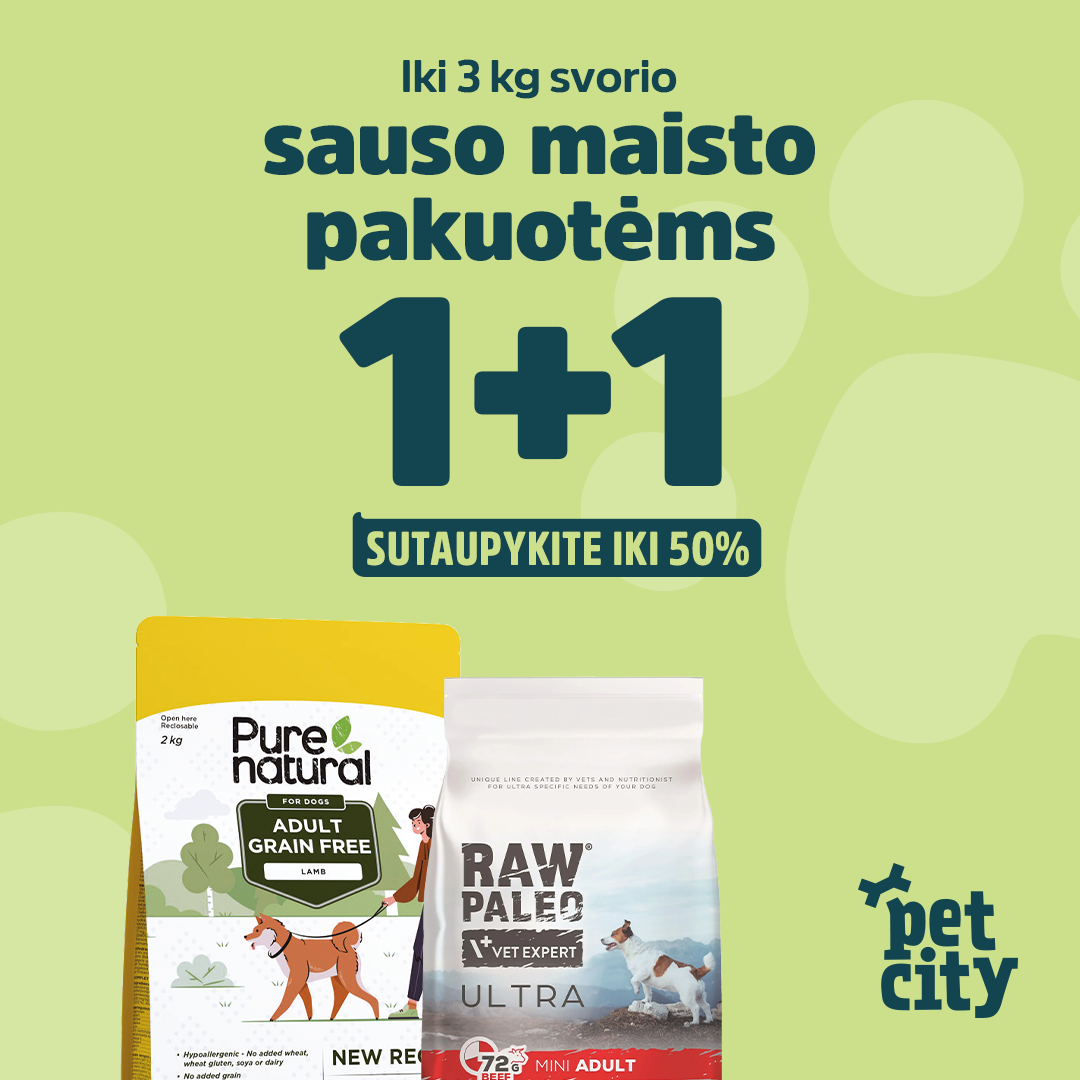 „PETCITY” -  Dvigubai skanu, dvigubai verta!