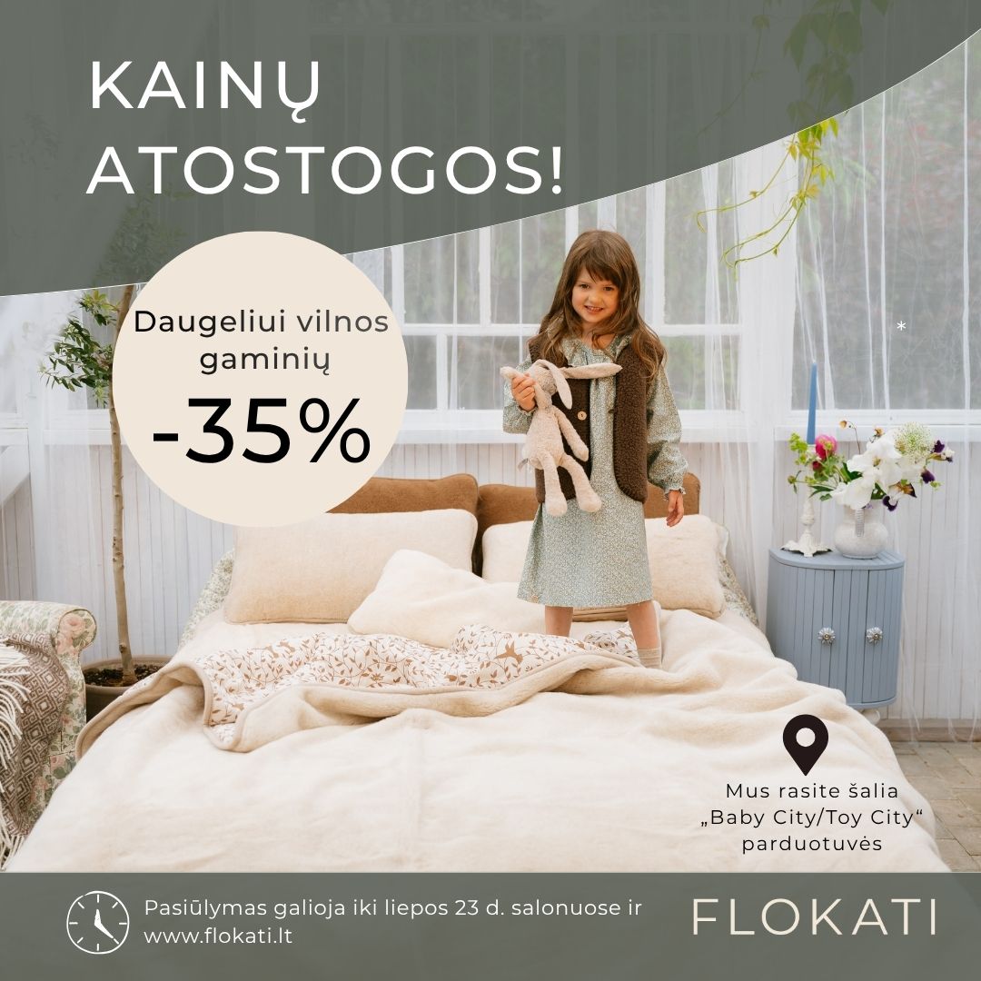„FLOKATI“ - kainų atostogos!