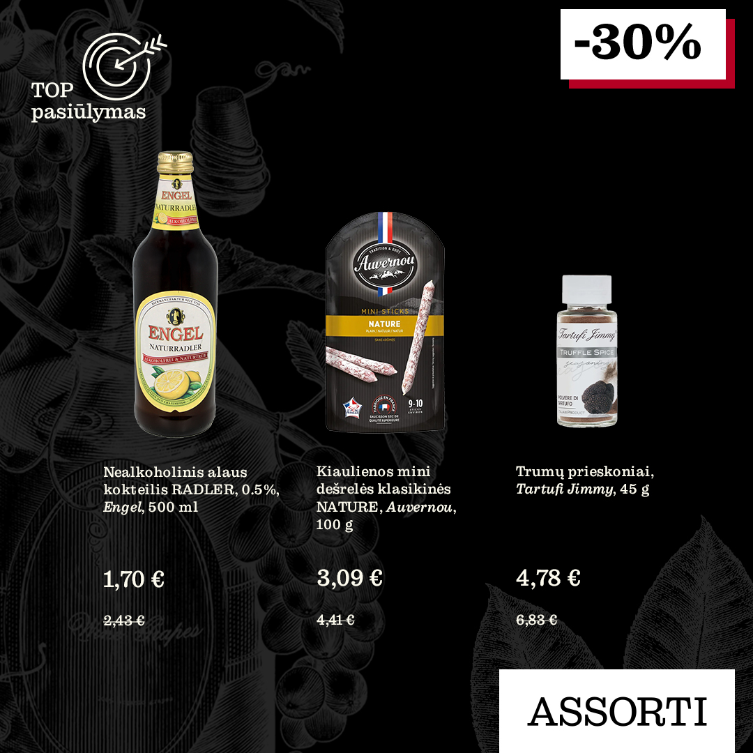„ASSORTI” - TOP PASIŪLYMAS -30%